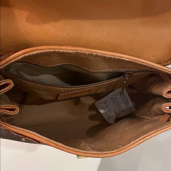 Etro Milano Tan Leather Paisley Crossbody Shoulder Bag - Picture 11 of 11